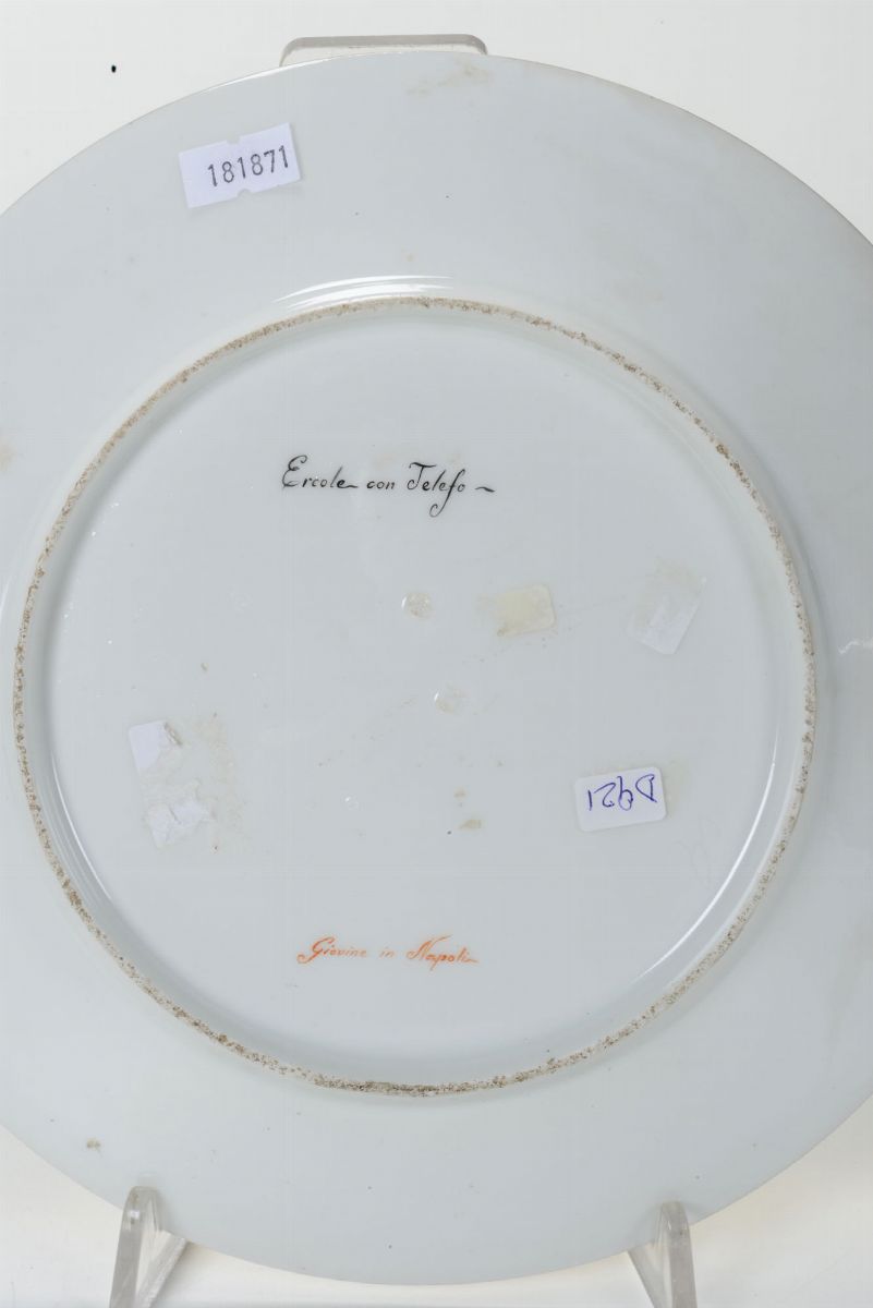 Coppia di Piatti Napoli, Manifattura Giovine, 1830 Circa