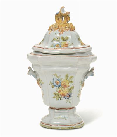 Vaso con Coperchio Liguria (savona?), XVIII-XIX Secolo