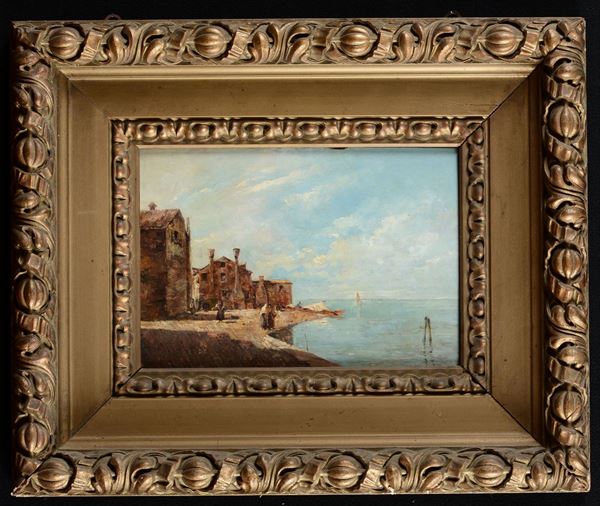 Pittore del XIX secolo Marina veneziana