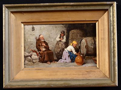 Pittore del XIX-XX Secolofrate All’osteria