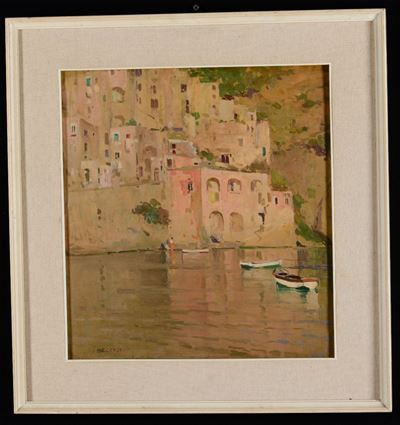 Pittore del XIX-XX Secolopaesaggio Marino