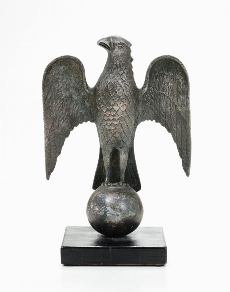 Aquila in peltro, Germania XX secolo  - Auction Works of Art Timed Auction - IV - Cambi Casa d'Aste