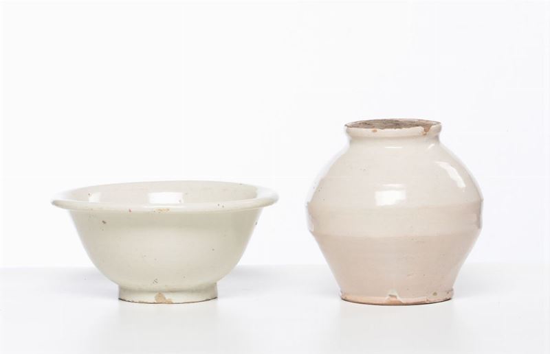 Un bacile e un vaso XIX-XX secolo  - Asta Asta a Tempo Ceramiche - III - Cambi Casa d'Aste