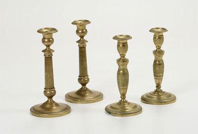 Due Coppie di Candelieri Domestici “impero” XIX Secolo
