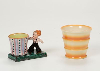 Due “vasetti” in Maiolica, Italia Anni'30