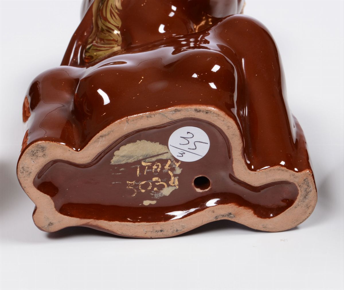 Lotto Composto da 3 Statuette in Ceramica Dipinta: Testa di Donna, Busto Femminile, Volto (anni 4...