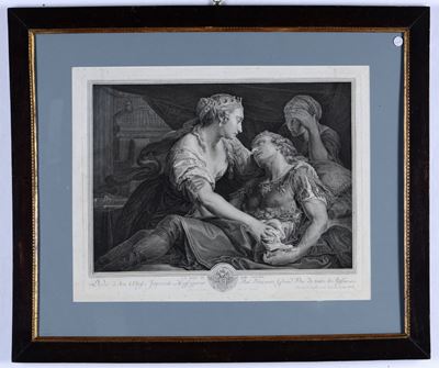 Johann Georg Wille (1715 1808)la Morte di Marc’ Antonio, da Batoni
