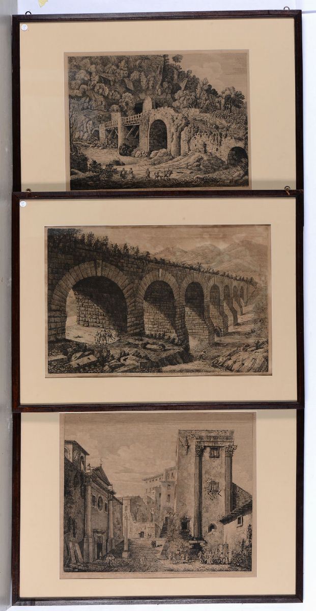Luigi Rossini (1790-1857) Dintorni di Roma  - Auction Prints Timed Auction - II - Cambi Casa d'Aste