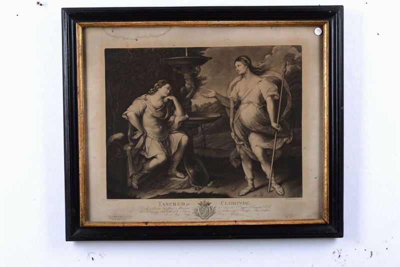 Johann Elias Haid (1740-1800), da Guido Reni Tancredi e Clorinda  - Asta Asta a Tempo Stampe - II - Cambi Casa d'Aste