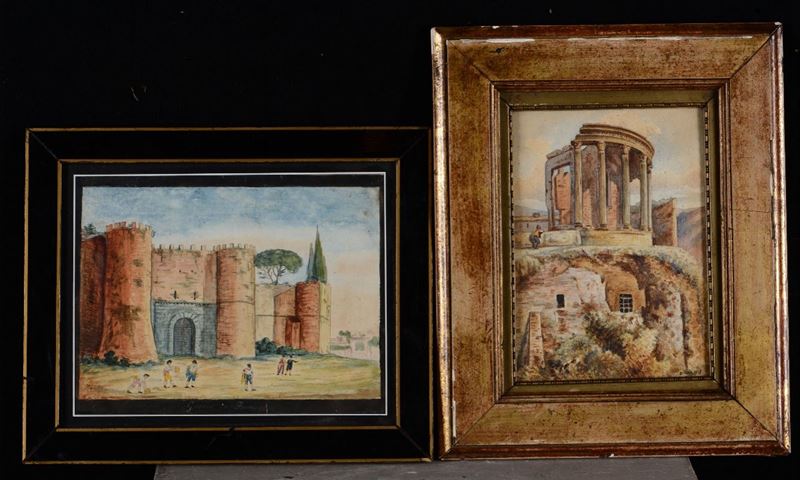 Artisti del Grand Tour  - Auction Paintings and Furnitures - Cambi Casa d'Aste