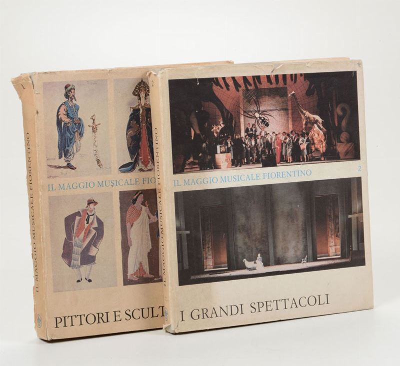 “Il maggio musicale fiorentino”, 2 Vol.: ” Pittori e scultori in scena “ e “ I grandi spettacoli”  De Luca Editore, 1985  - Auction Fine Art Timed Auction - V - Cambi Casa d'Aste