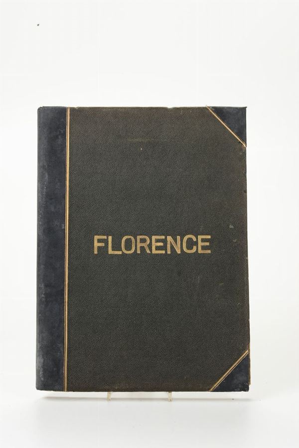 Album rilegato contenente 113 fotografie di Venezia e Firenze, epoca fine 800