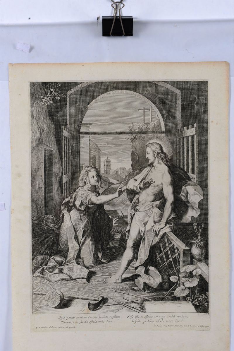 (DA) Federico Barocci (1535-1612) Noli me tangere  - Auction Prints Timed Auction - II - Cambi Casa d'Aste