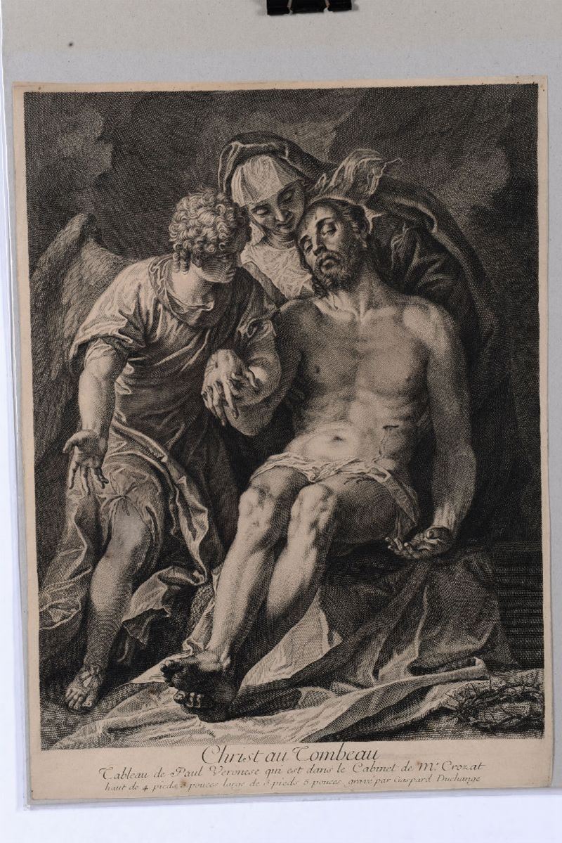 Gaspard Duchange (1666-1757) Deposizione  - Asta Asta a Tempo Stampe - II - Cambi Casa d'Aste