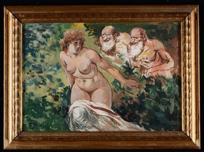 Raffaele Boschini ( Venezia 1893- Milano 1960)susanna e i Vecchioni
