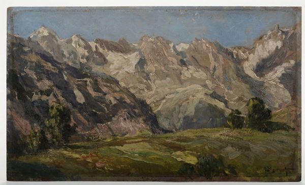 Ernesto Rigamonti (Milano 1864- 1942) La catena del Monte Bianco