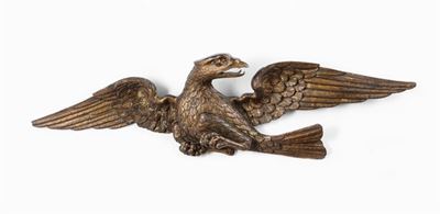 Grande Aquila in Legno Intagliato e Dorato, Epoca Impero, XIX Secolo