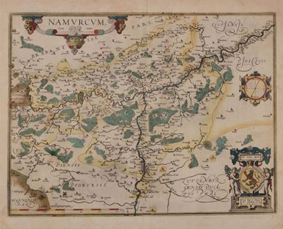 Abraham Ortelius (anversa 1528-1598)namurcum Comitatus (C.a.1579)