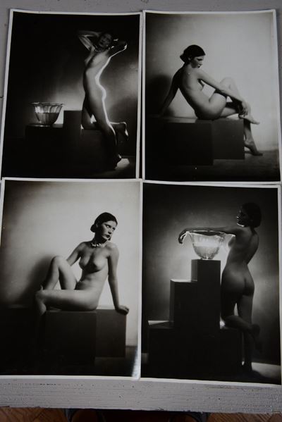 Quattro Fotografie ai Sali D’argento (?) con Nudi Femminili, Anni'30