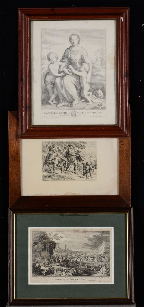 Lotto di 3 stampe in cornice  - Auction Prints Timed Auction - II - Cambi Casa d'Aste