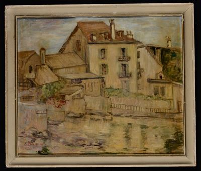 Enrica Bagnati (XIX-XX)casa che Si Specchia sul Lago di Lemano, 1953