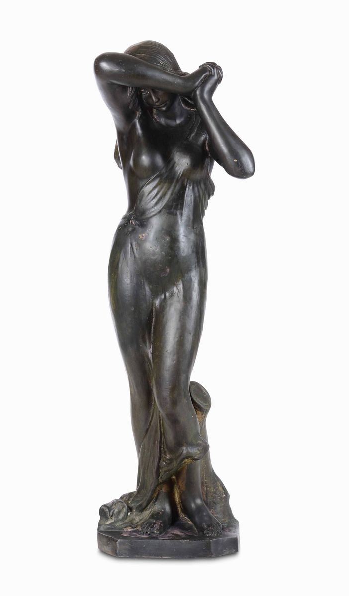 Fonditore del XIX-XX secolo Figura femminile  - Auction Fine Art - Cambi Casa d'Aste