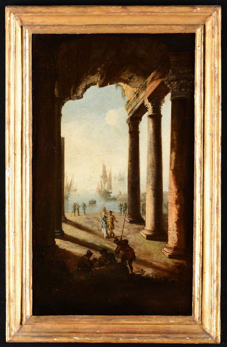 Scuola Emiliana del XVIII Secolocapricci con Architetture