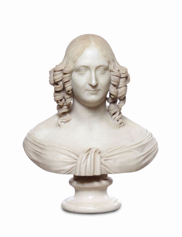 A marble bust, Italy, early 19th century