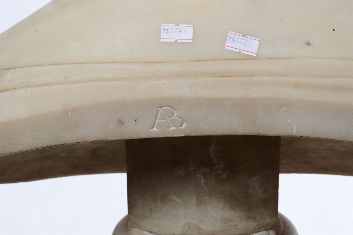 Busto di Gentildonna Rosa Trivulzio (?) in Marmo Bianco. Arte Neoclassica Italiana, Prima Metà de...