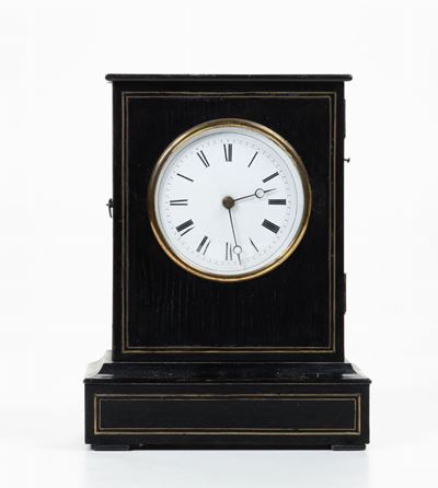 Pendola da Tavolo in Legno Ebanizzato, XIX-XX Secolo