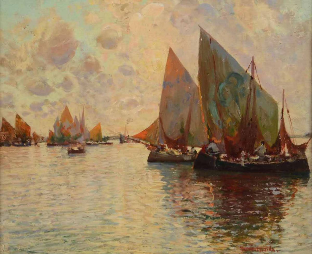 Fausto Pratella (1886-1964), Attr.vedute con Pescherecci