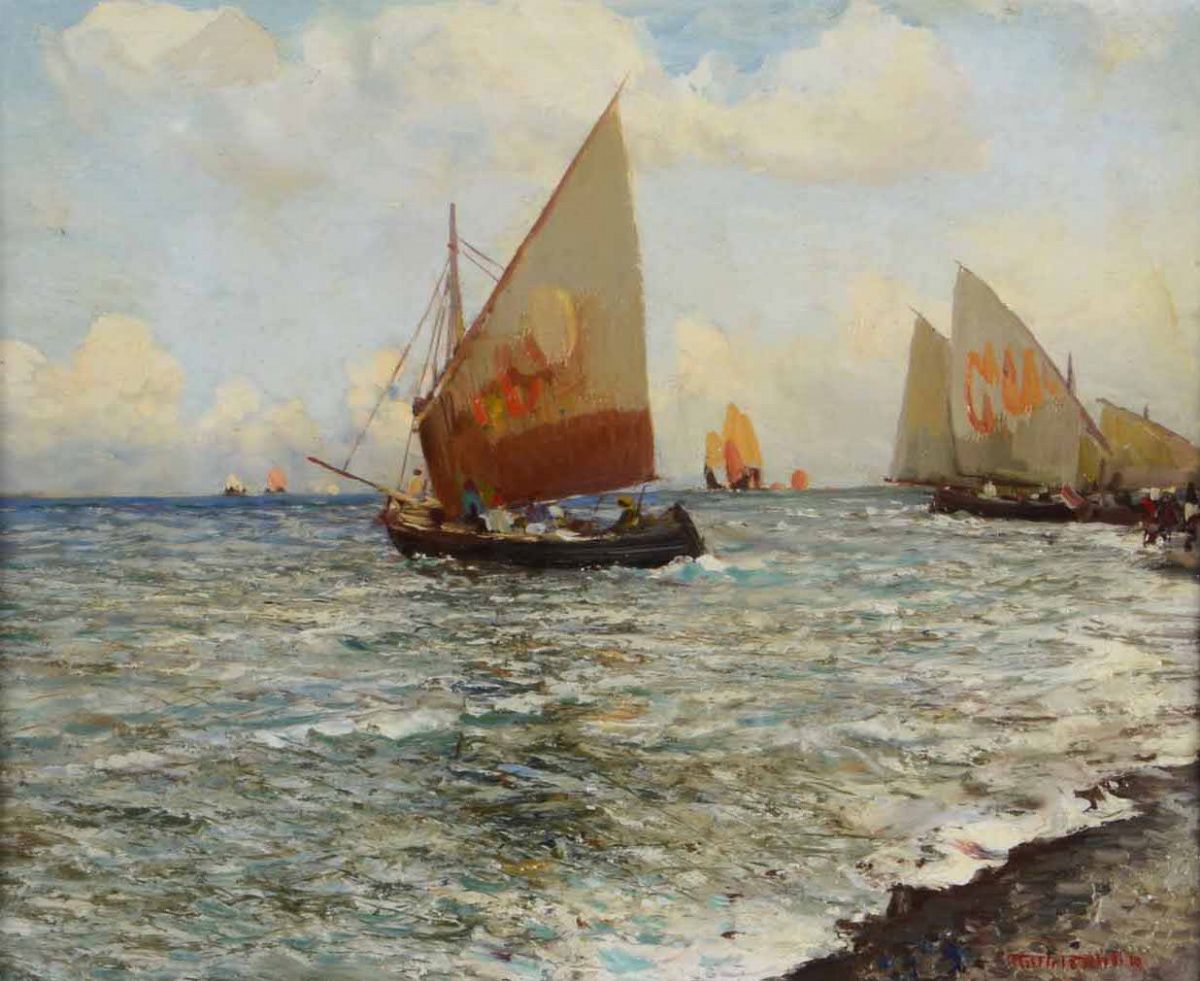 Fausto Pratella (1886-1964), Attr.vedute con Pescherecci