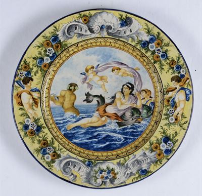 Coppia di Piatti Castelli (?), Inizio del XX Secolo