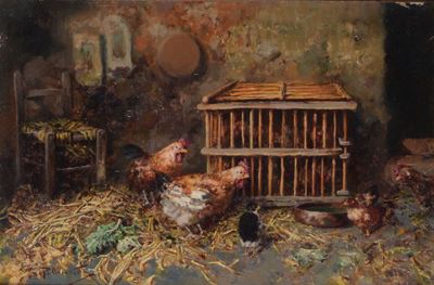 Tito Pellicciotti (1872-1943/50)galline