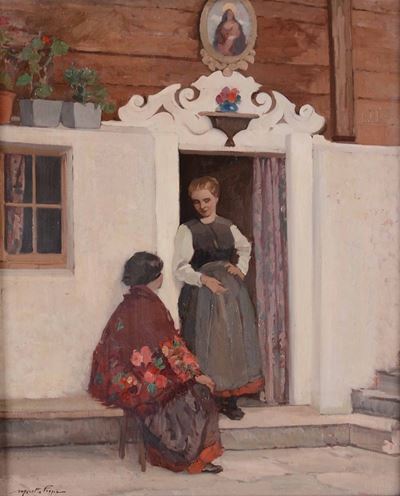 Mario Moretti Foggia (1882-1954)donne sulla Porta
