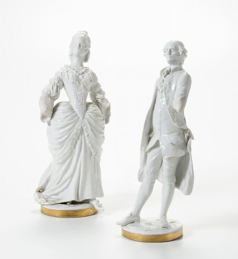 Coppia di figure Probabilmente Germania, XX secolo  - Auction Ceramics Timed Auction - III - Cambi Casa d'Aste