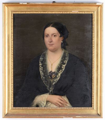 Anonimo del XIX Secoloritratto di Figura Femminile