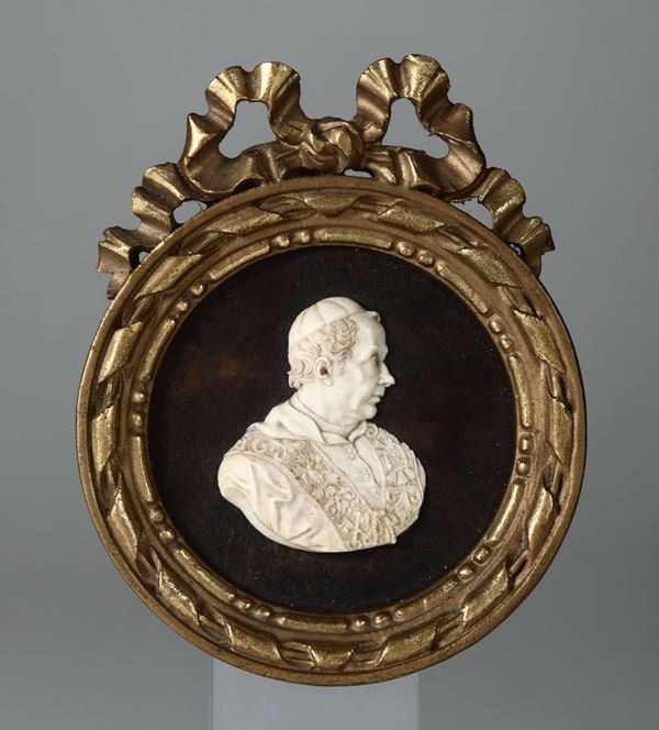 A profile of a Pope, Italy, 17-1800s