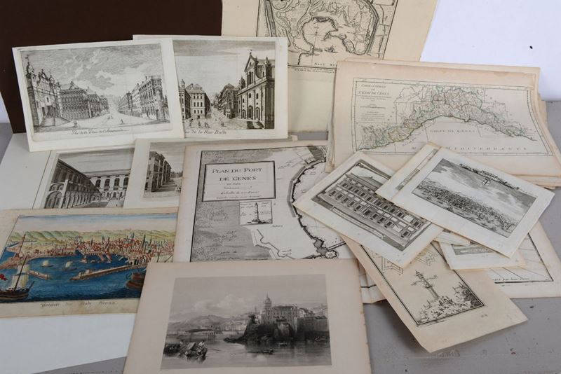 Genova. Vedute  - Auction Rare Landscapes, Maps and Books - Cambi Casa d'Aste