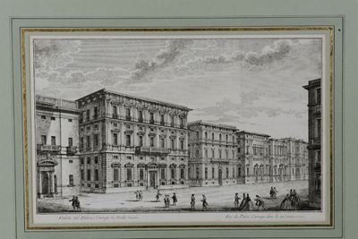 Anonimoincisione Derivata dal Guidotti. Veduta del Palazzo Carrega in Strada Nuova. Fine XVIII Se...