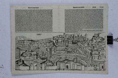 Hartmann Schedelveduta di Genova, Xilografia Tratta Dall’edizione di Hartmann Schedel “cronache d...