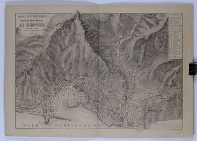 Enrico e Giuseppe Bonattinuovo Piano Topografico della Città di Genova. Milano, Vallardi 1875