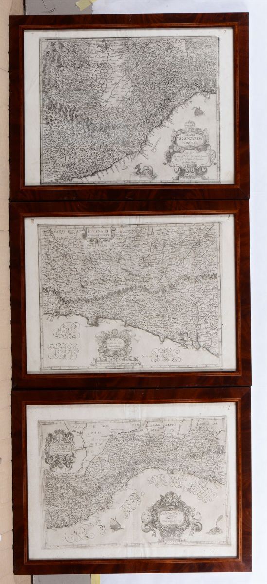 Liguria o Stato della repubblica di Genova, Riviera di Genova di Ponente, Riviera di Genova di Levante, G.A. Mangini, 1620