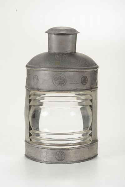 Fanale in Peltro con Vetro 180°