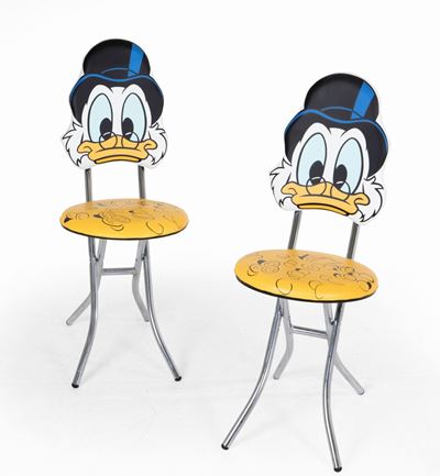 Disney Lotto di 2 Sedie con Zio Paperone