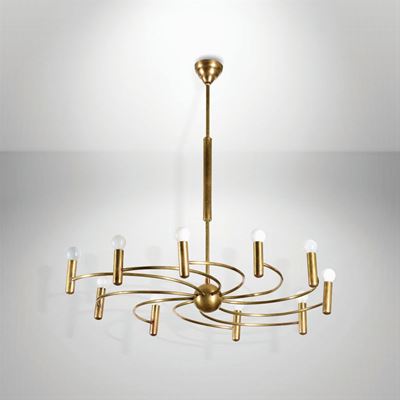 Lampada a Sospensione con Struttura in Ottone.