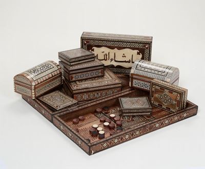 Collezione di Scatole Intarsiate, XIX-XX Secolo