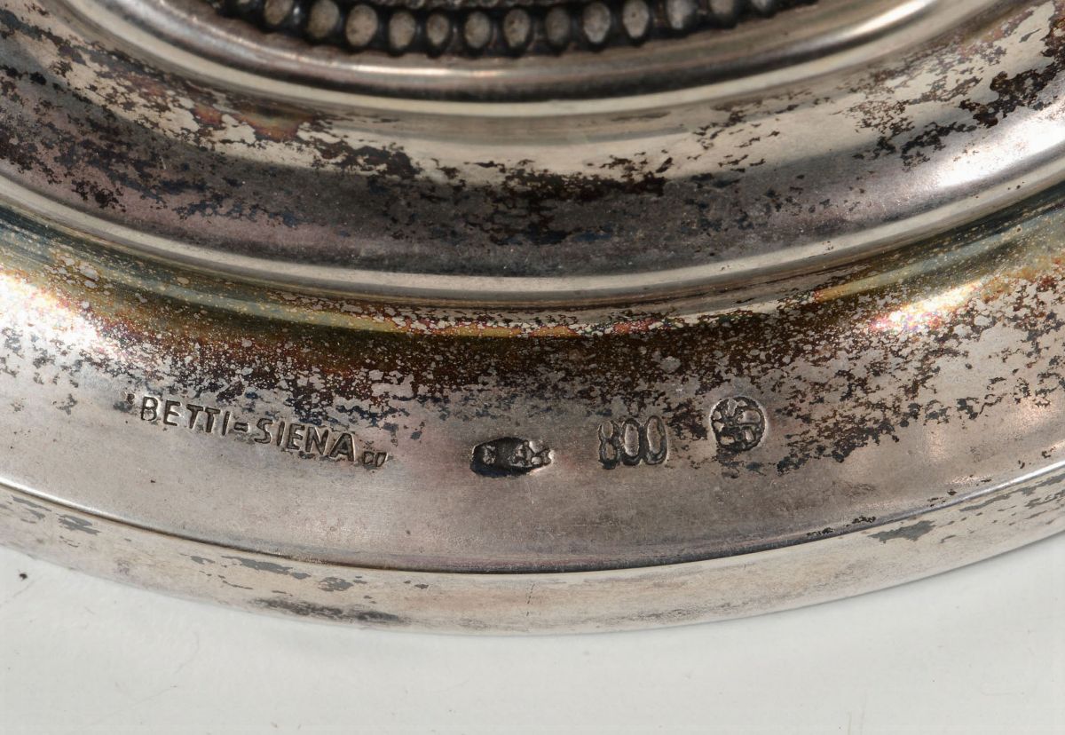 Secchiello e Vaso in Argento, Manifattura Italiana del XX Secolo