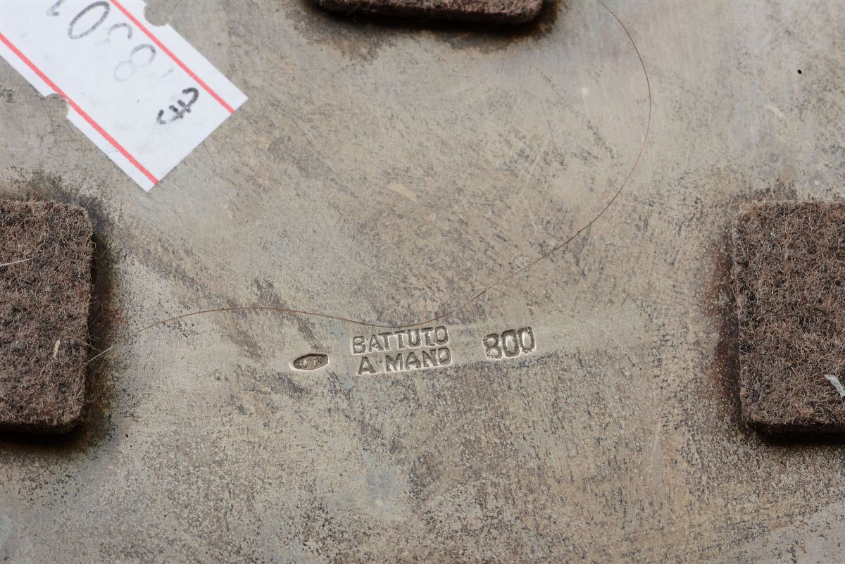 Secchiello e Vaso in Argento, Manifattura Italiana del XX Secolo