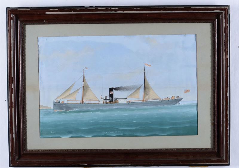 Luigi Roberto (1845-1910) SS Caperby  - Auction Maritime Art and Scientific Instruments - II - Cambi Casa d'Aste